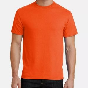 ( Pack of 7 shirts )Safety Orange short sleeve 5.2oz